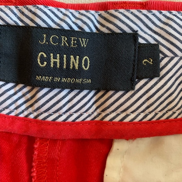 Red J. crew chino shorts - Picture 3 of 3